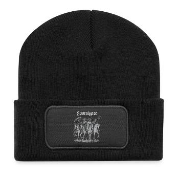 Apocalypse Riders Grim Cavalcade - Recycelte Patch Beanie - Schwarz - Vorne