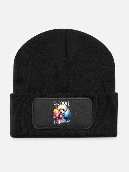 Pudel Flüsterer - Recycelte Patch Beanie - Schwarz