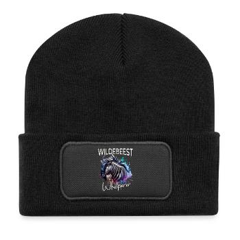 Gnu Flüsterer - Recycelte Patch Beanie - Schwarz - Vorne