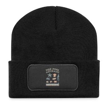 Tide Poll Naturalist Tide Pool - Recycelte Patch Beanie - Schwarz - Vorne
