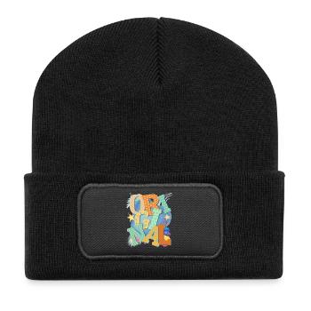 Original - Das Original  - Recycelte Patch Beanie - Schwarz - Vorne