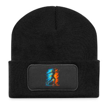 Roller Skates Rollerskates Damen Mädchen Rollschuh - Recycelte Patch Beanie - Schwarz - Vorne