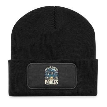 Pentanque Weekend Forecast Boules - Recycelte Patch Beanie - Schwarz - Vorne