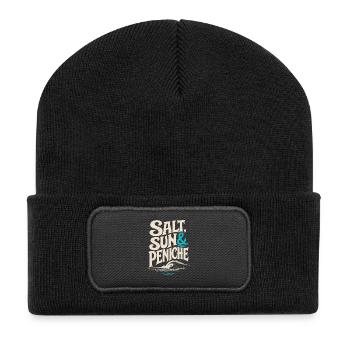 Salt Sun & Peniche - Recycelte Patch Beanie - Schwarz - Vorne