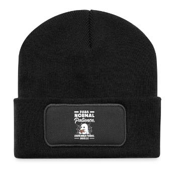 Para Normal Activities Sped-lehrer - Recycelte Patch Beanie - Schwarz - Vorne