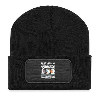 Para Normal Activities Sped-lehrer - Recycelte Patch Beanie - Schwarz - Vorne