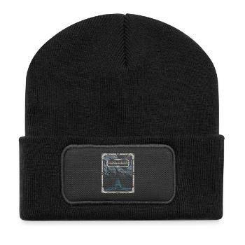 Aurora Polaris Dance Of Northern Lights - Recycelte Patch Beanie - Schwarz - Vorne