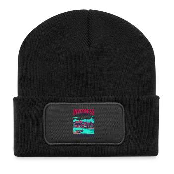 City Inverness Scotland Gateway To The Highlands - Recycelte Patch Beanie - Schwarz - Vorne