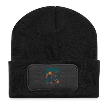 Tenerife Inselreise Surf 2027 - Recycelte Patch Beanie - Schwarz - Vorne