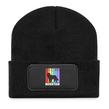 Berner Sennenhund - Recycelte Patch Beanie - Schwarz - Vorne