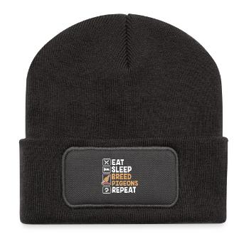 Pigeons pigeons - Beanie recyclé à patch - charbon - Devant