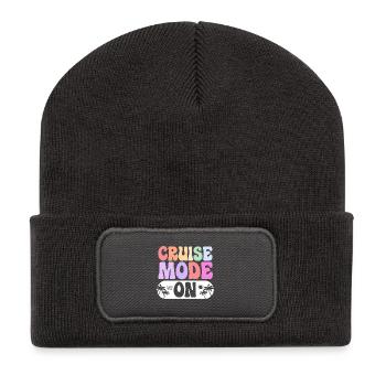 Bateau de croisière - Beanie recyclé à patch - charbon - Devant