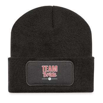 Team Bride - Recycelte Patch Beanie - Dunkelgrau - Vorne