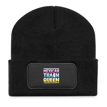 Train Mexicain Domino - Beanie recyclé à patch - noir - Devant