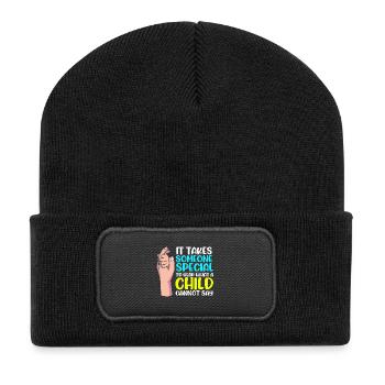Orthophoniste Orthophoniste - Beanie recyclé à patch - noir - Devant