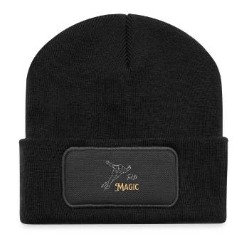 Ressentez la magie - Beanie recyclé à patch - noir - Devant