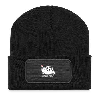 Frosch Grenouille de pluie du désert - Beanie recyclé à patch - noir - Devant
