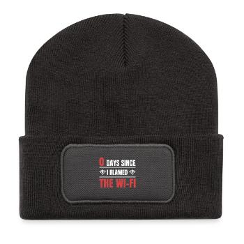 Technical Support 0 Days Since My Last PC Crash - Recycelte Patch Beanie - Dunkelgrau - Vorne