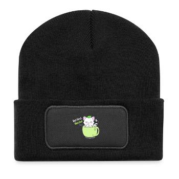 Matcha Tea - Recycled Patch Beanie - black - Front
