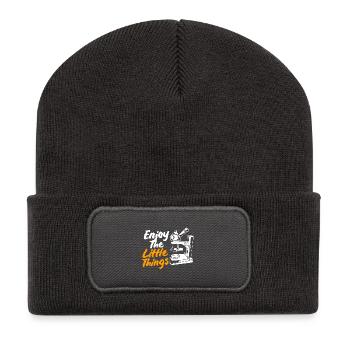 Mikrobiologie Biologie Biologisch Biologe - Recycelte Patch Beanie - Dunkelgrau - Vorne