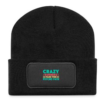 Running Crazy Runners Marathon Runner - Recycled Patch Beanie - black - Front