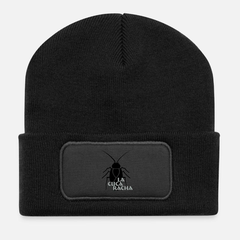 La Cucaracha, la blatte, espagnol, Español - Beanie recyclé à patch - noir