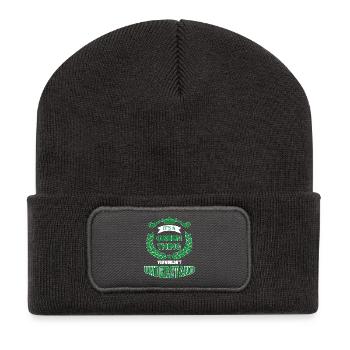 its a green thing - Recycelte Patch Beanie - Dunkelgrau - Vorne