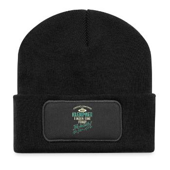 JGA BRAEUTIGAM - Klempner - Version Auch - petrol - Recycelte Patch Beanie - Schwarz - Vorne