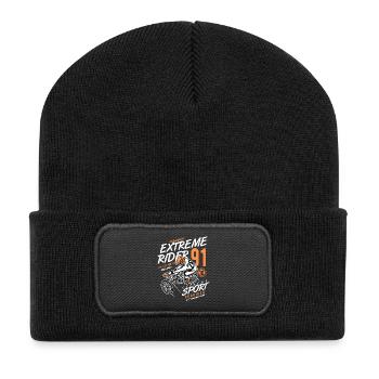 extrême Rider2 - Beanie recyclé à patch - noir - Devant