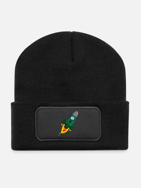 rocket - Recycled Patch Beanie - black