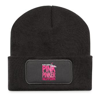 Bling Queen Pink Glitzer Prinzessin Geburtstag - Recycelte Patch Beanie - Dunkelgrau - Vorne