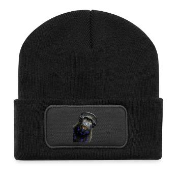 Shirt Monkey Music by CustomStyle - Recycled Patch Beanie - black - Front