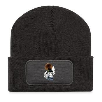Sepp_Bayern crâne - Beanie recyclé à patch - charbon - Devant