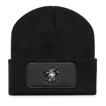 Pumpernickel - Recycelte Patch Beanie - Schwarz - Vorne