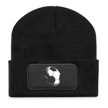 football 1 - Recycled Patch Beanie - black - Front