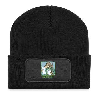 Sternzeichen - Schütze - Recycelte Patch Beanie - Schwarz - Vorne