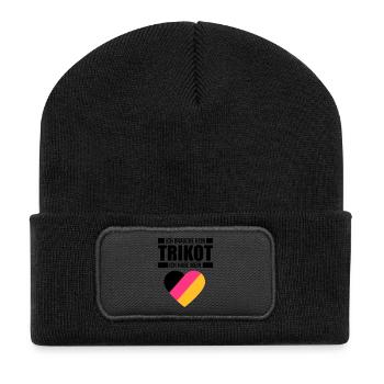 Je n'ai pas besoin de maillot - Germany Fan Shirt - Beanie recyclé à patch - noir - Devant