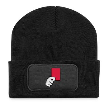 rote_karte__f3 - Recycled Patch Beanie - black - Front