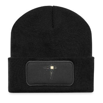 Processeur - PCB - Beanie recyclé à patch - noir - Devant