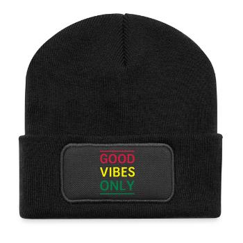 Good Vibes Only - Recycled Patch Beanie - black - Front