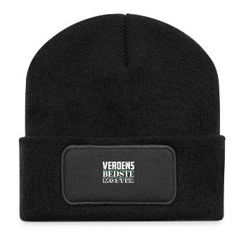 Die beste Tante Sami der Welt - Recycelte Patch Beanie - Schwarz - Vorne