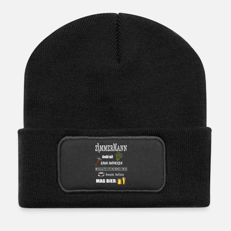 Zimmermann - Recycelte Patch Beanie - Schwarz