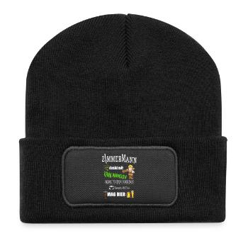Zimmermann - Recycelte Patch Beanie - Schwarz - Vorne