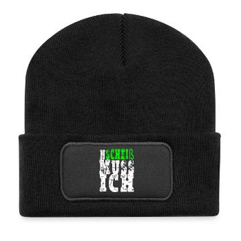 I have to shit - Recycled Patch Beanie - black - Front