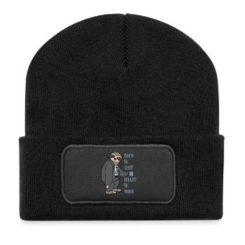 Sloth Suit Sloth Born To Sleep Forced To Work - Recycled Patch Beanie - black - Front