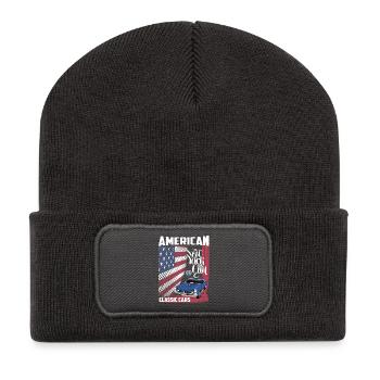 American Classic Cars - Recycled Patch Beanie - dark grey - Front