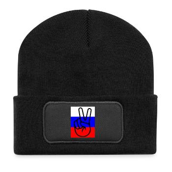 Peace with Russia - Recycled Patch Beanie - black - Front