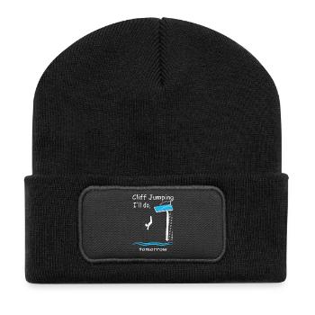 Cliff divers - Recycled Patch Beanie - black - Front