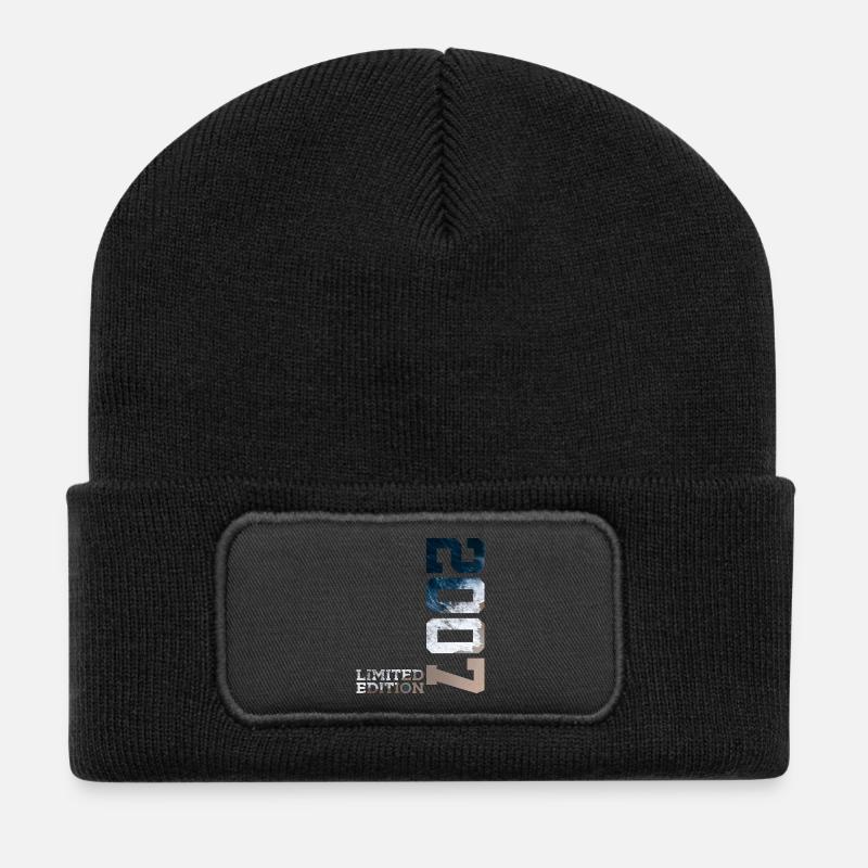 19. GEBURTSTAG LIMITED EDITION 2007 - Recycelte Patch Beanie - Schwarz