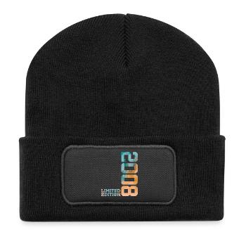 18. GEBURTSTAG LIMITED EDITION 2008 - Recycelte Patch Beanie - Schwarz - Vorne